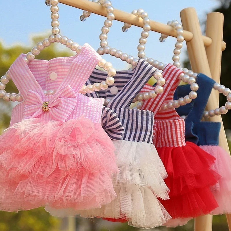 Lace Stripe Sundress
