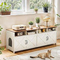 Amherst Double Litter Box Cabinet — Built-In Charging Station