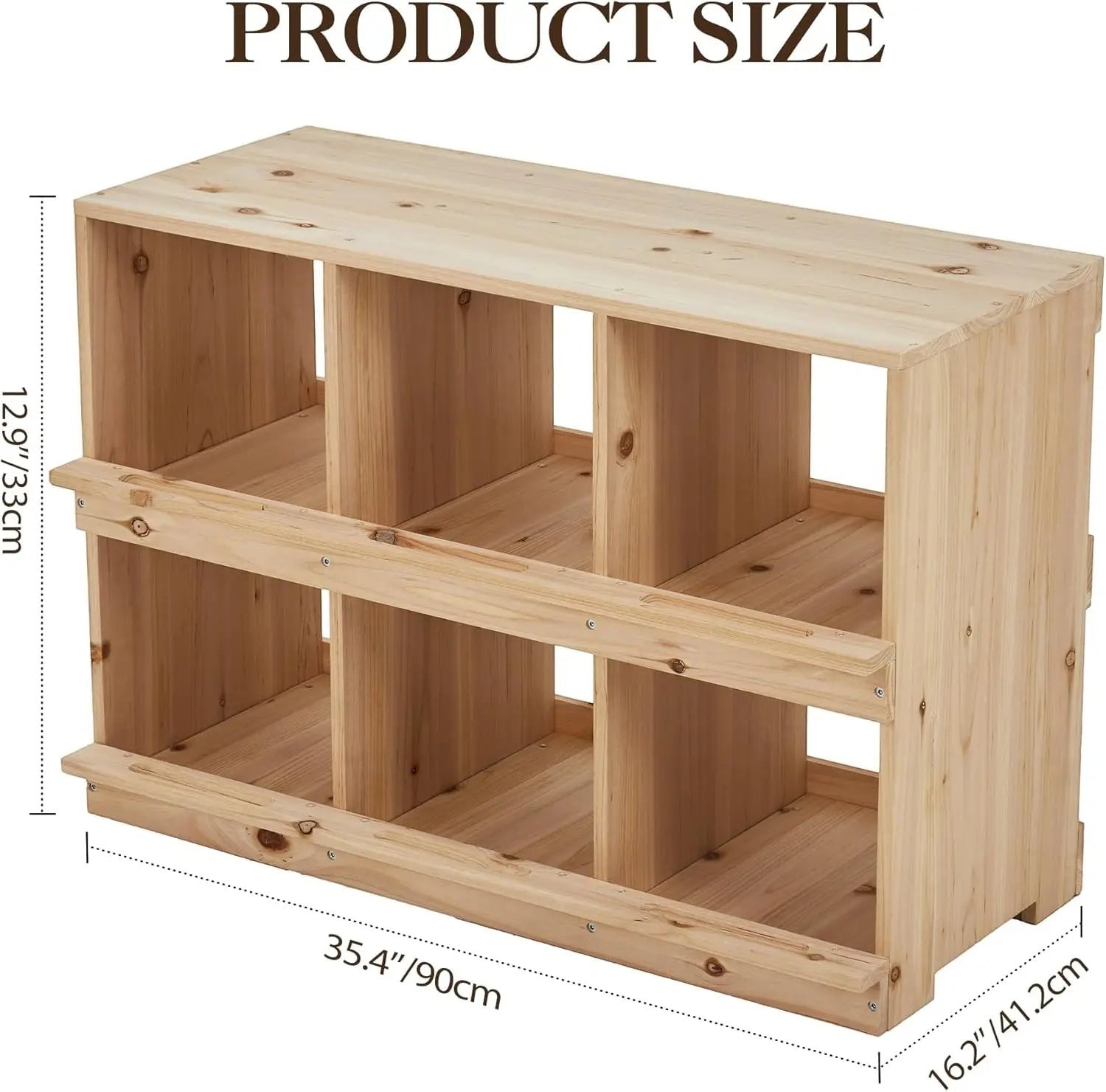 Wooden Chicken Nesting Box for Poultry Compartment Double Layer, Wall Mounted, Easy Assembly, Ideal for Hens, Chickens, Ducks