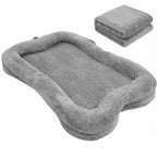 Human-Sized Faux Fur Dog Bed