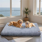 Mincy Pets Plush Dog Bed: Waterproof-Lined Foam Mat product photo.