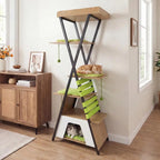 73 Inch Multi-level Cat Tree for Indoor Cats with Elevated Perch and Large Condo-Green