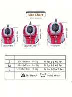1pc Puppy Dog Front Carrier Pack, Pet Carrier Backpack For Small Medium Dogs Cats, Adjustable Breathable Dog Carrying Backpack For Hiking, Walking, Travel, Cycling And Outdoor Use