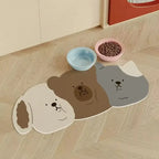 VIKAMA Diatomaceous Earth Pet Mat Waterproof, Non-Slip, Easy-Clean Bowl Mat Suitable for Cat and Dog Food and Water Bowls