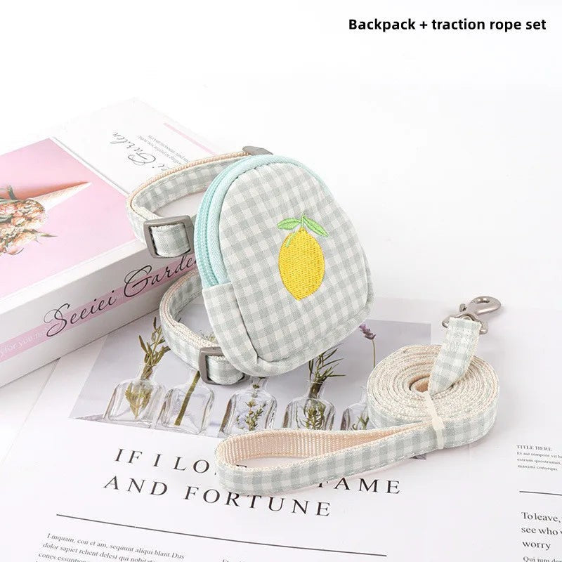 Mincy Pets Escape-Proof Cat Harness & Leash Set with Backpack product photo.