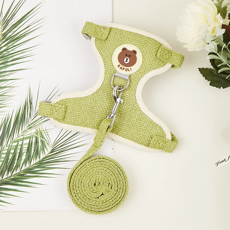 Mincy Pets Rabbit Harness & Leash Set for Outdoor Walking product photo.
