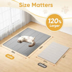 XXL Extra Large Cat Litter Mat, Silicone Litter Box Mat for Floor, Waterproof and Non-Slip, Easy to Clean, Cat Litter Trapping