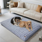 Mincy Pets Plush Dog Bed: Waterproof-Lined Foam Mat product photo.