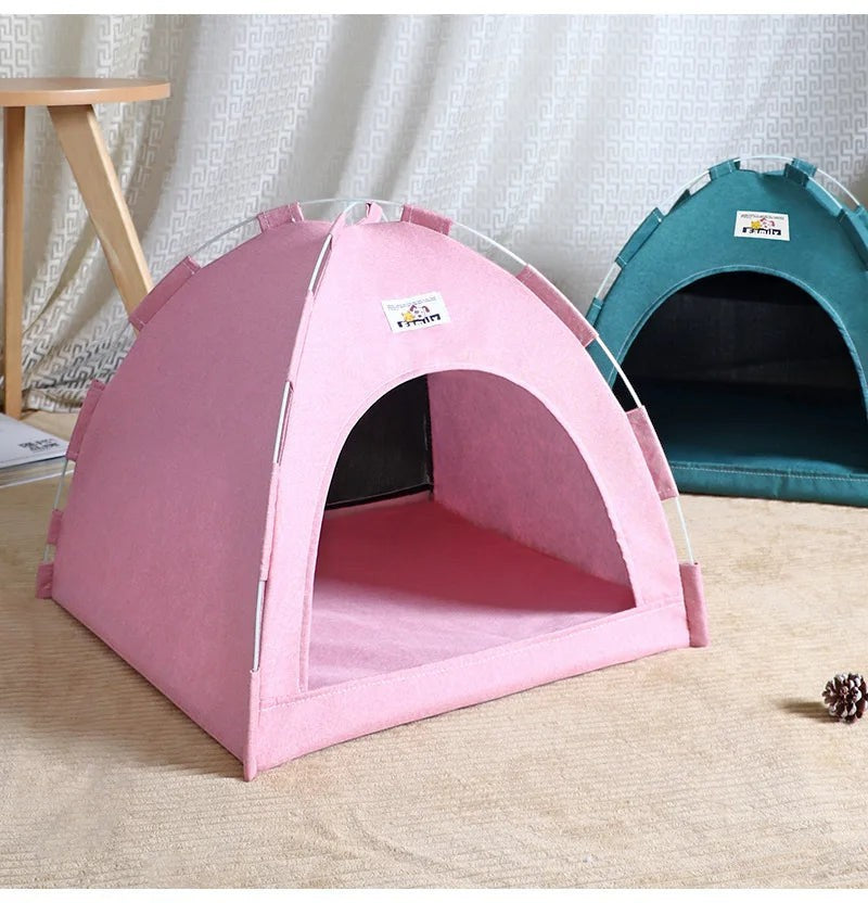 Foldable Pet Tent with Cooling Mat