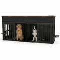 Walnut-Tone Kennel Console