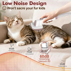 3.2L Pet Grooming Vacuum, 12000Pa Suction, Low Noise, 5 Tools for Dogs & Cats