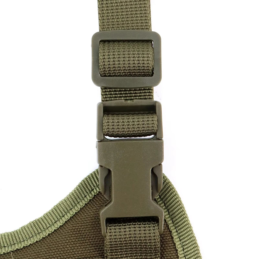 Tactical Cat Harness Vest and Leash Set Adjustable Escape Proof Soft Mesh with Handle Outdoor Walking Pet Training Supplies