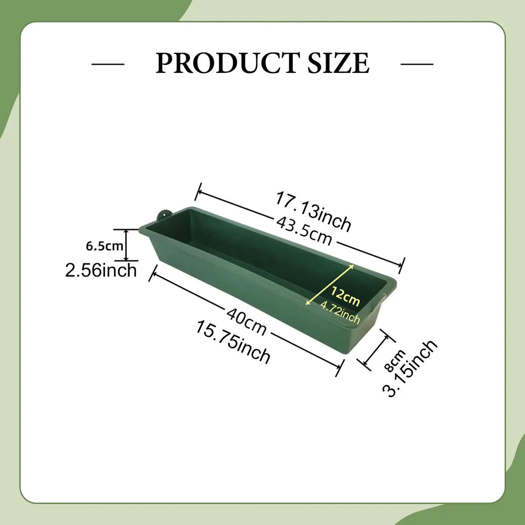 Farm Hanging Chicken Feeder Plastic Food Trough Water Holder Tray for Goose Duck Turkey Pigeon Goat Sheep Coop Use