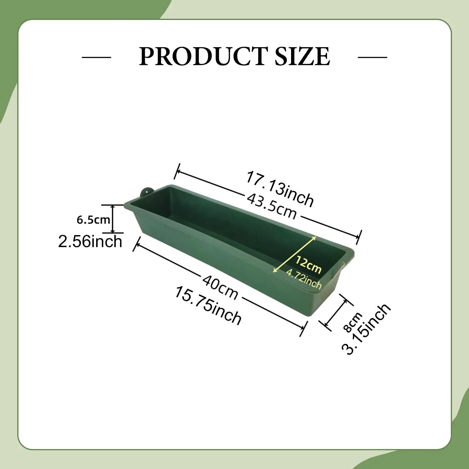 Farm Hanging Chicken Feeder Plastic Food Trough Water Holder Tray for Goose Duck Turkey Pigeon Goat Sheep Coop Use