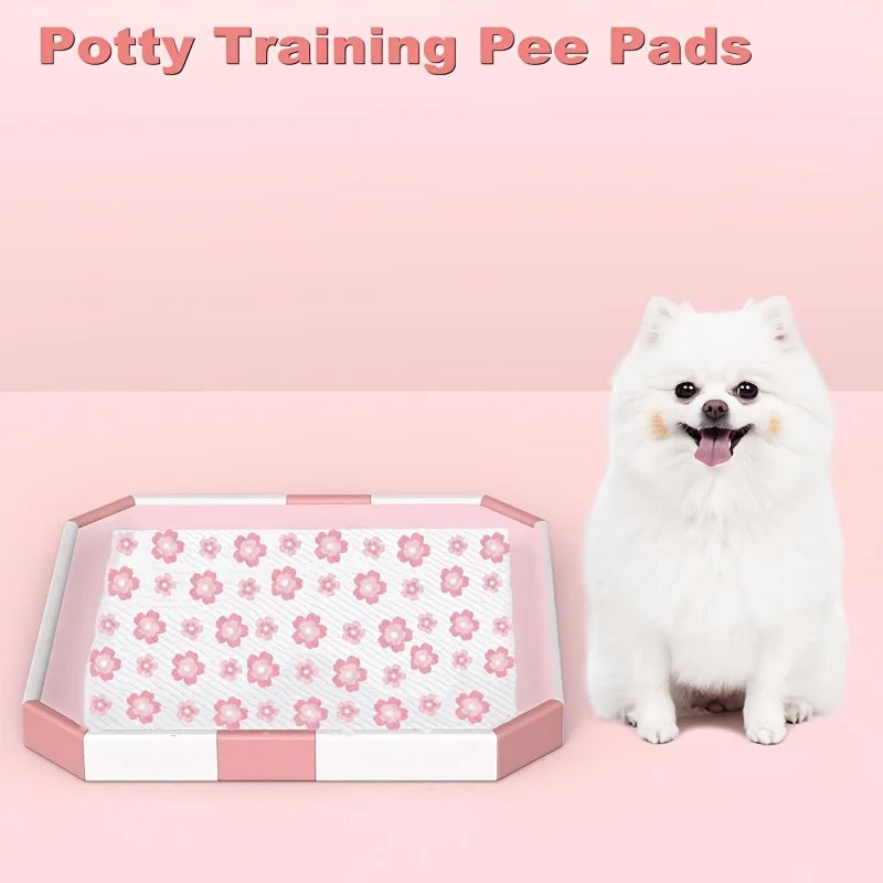 Four Sizes Leak Proof Quick Dry Six Layer Absorbent Dog Pee Pads Puppy Training Mats For Dogs Cats Rabbits Indoor Bathroom Us