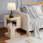 Mincy Pets Modern Wood Corner Cat Tree product photo.