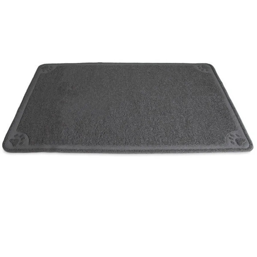 Litter Catcher Plastic Cat Litter Mat Extra Large Grey Pack of 1 Fits Any Litter Box