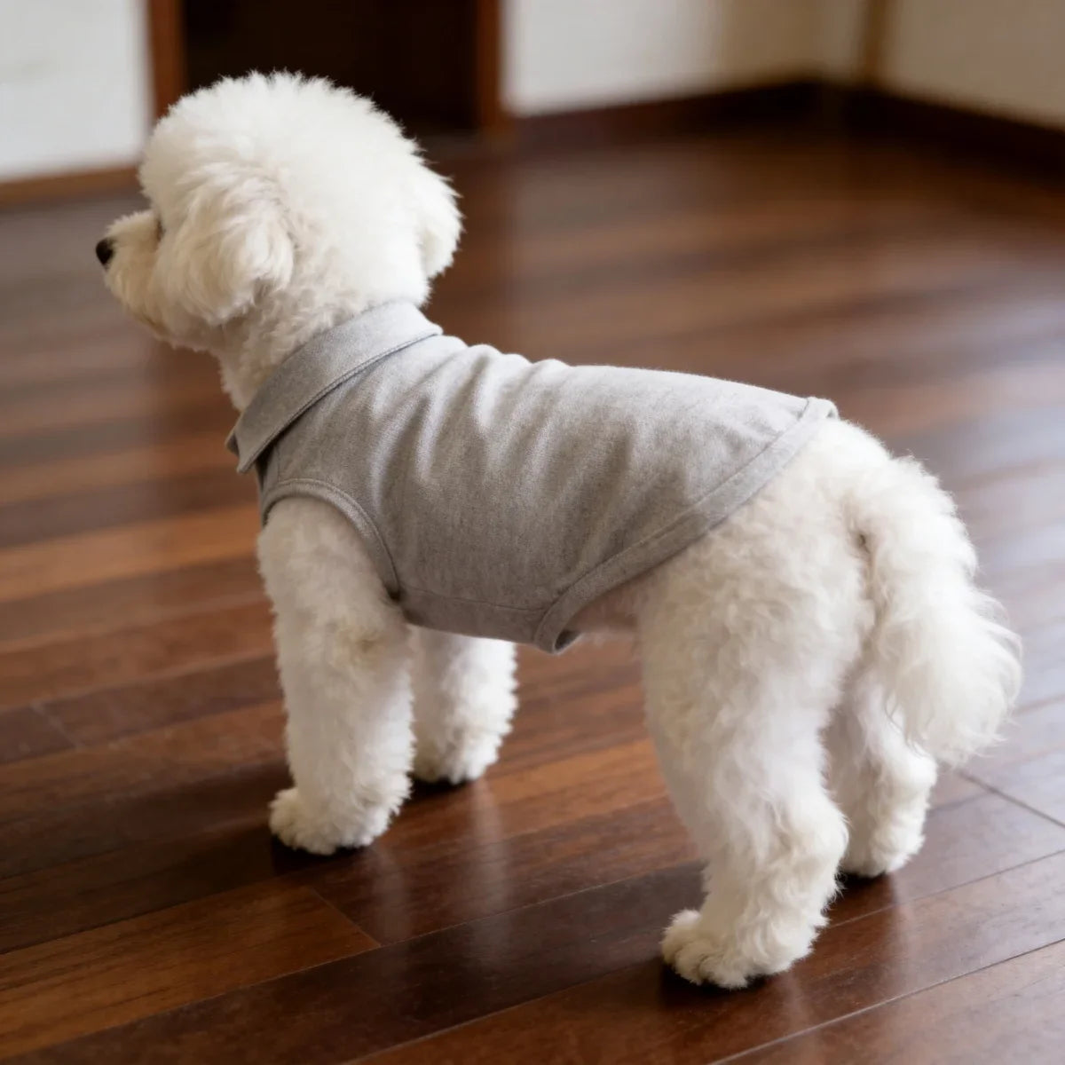 Spring and Summer Solid Color Polo Shirt Puppy Thin Breathable T-shirt Cat Vest Pet Clothing Skin Friendly and Delicate