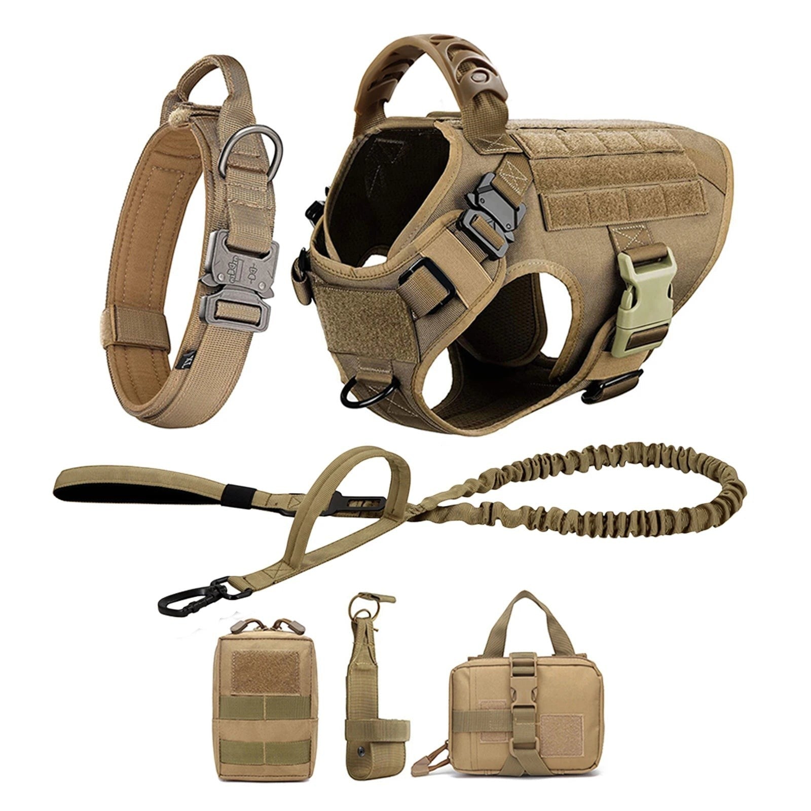 Mincy Pets Large Dog Training Vest Harness & Leash Set product photo.
