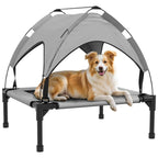 Elevated Outdoor Dog Bed with Canopy