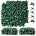 12 Pack 20x20 Inch Artificial Boxwood Grass Wall Panels, UV Protected Faux Greenery Fence Screen, Realistic Hedge Wall Backdrop for Indoor Outdoor Garden, Patio, Wedding & Home Decor