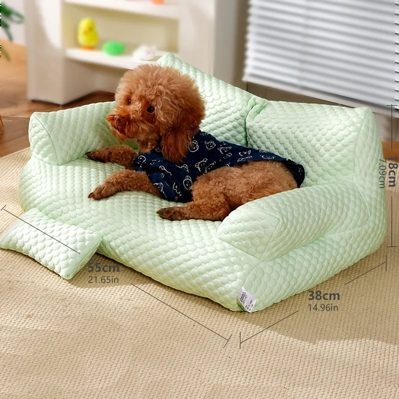 Washable Pet Bed Pet Sofa Bed Warm Soft Comfortable Removable Washable Anti Skid Bottom Cat Couch Bed for Cats Dogs