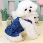 Dog Dress Harness Puppy Summer Clothes for Small Medium Dogs Chihuahua French Bulldog Walking Chest Strap Vest With D-Ring