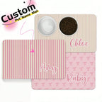 1pc Personalized Dog Food Mat, Custom Pet Name Mat, Feeding Accessory, Gift For Dog Lovers, Customized Pet Mat, Mother's Day, Special Occasions