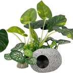 Aquarium Ornaments Simulation Plants Fish Tank Landscaping Decorations Plastic Water Plants Flowers Trees Rocks Accessories