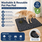 Dog Pee Pad Reusable Washable Waterproof Absorbent Urine Mat Covers Car Seat Floor Sofa Puppy Cat Training Diaper Pet Supplies