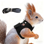 Comfortable Ferret Vest Harness Set Pet Harness Leash Adjustable Hamster Chest Strap Walking Outdoor Squirrels Anti Lost Rope