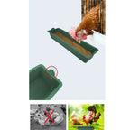 Farm Hanging Chicken Feeder Plastic Food Trough Water Holder Tray for Goose Duck Turkey Pigeon Goat Sheep Coop Use