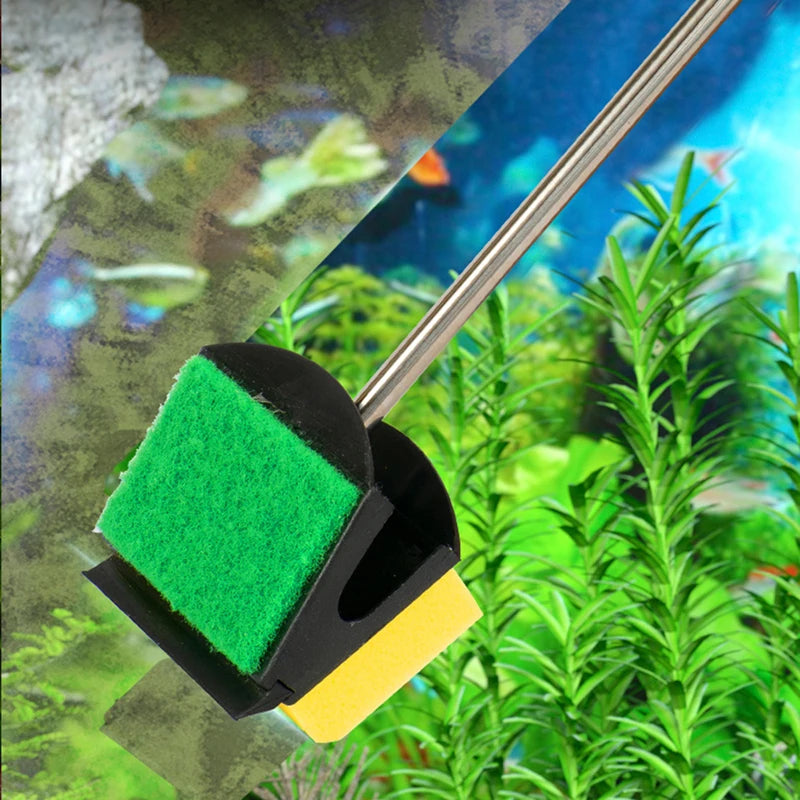 Aquarium Fish Tank Glass Plant Cleaning Brushes Floating Clean Window Algae Scraper Sponge Accessories Tools