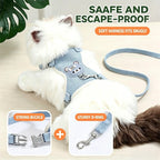 Undershirt Style Pet Leash Adjustable Cat Dog Harness Breathable Leash Convenient Pet Vest For Small Dog Cat Supplies