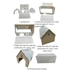 Best-selling oversized wooden guinea pig and small animal hiding spots - Totoro wooden nest, wooden house, devil squirrel house