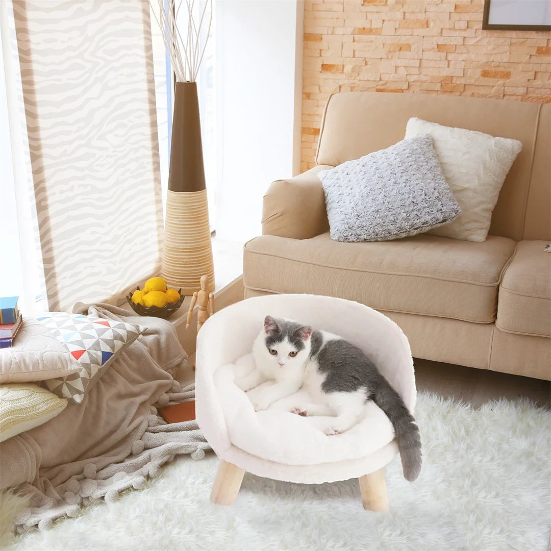 Mincy Pets Plush Cat Nesting Chair product photo.