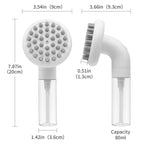 Dog Bath Brush 3 in1 Dog Shampoo Brush Soft Silicone Dog Brush for Pet Grooming Washing Soap Brush 36 Clean Massage Brush Head