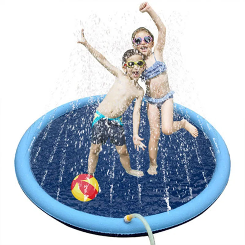 Pet Dog Water Spray Mat Pvc Inflatable Water Fountain Spray Mat Pet Bathing Mat Outdoor Water Play dog toy pomerian dog accessories