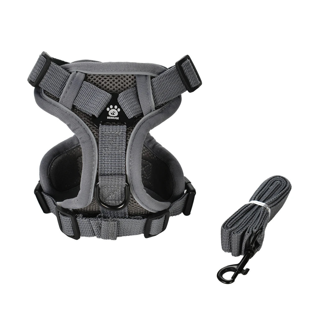Mincy Pets Escape-Proof Reflective Cat Harness & Leash Set product photo.
