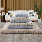 Mincy Pets Plush Dog Bed: Waterproof-Lined Foam Mat product photo.