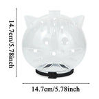 Breathable Sturdy Muzzle Mask Cat Head Cover Space Hood Ball shaped Kitten Protective Helmet Anti-bite Pet Grooming Supplies