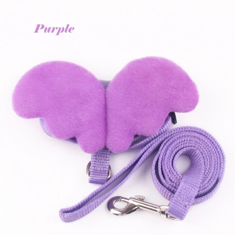 Mincy Pets Angel Wing Rabbit & Cat Harness with Leash product photo.