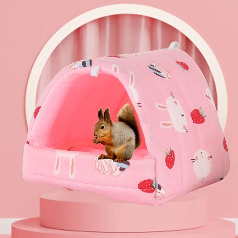 Comfortable Hamster House Small Animal Sleeping Bed Soft Guinea Pig Nest Warm Mat Mini Cage For Rabbit Squirrel Mat