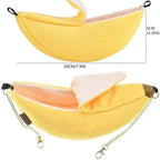 Banana Hamster Bed House Hammock Small Animal Warm Bed House Cage Nest Hamster Accessory for Sugar Glider Hamster Small Bird Pet