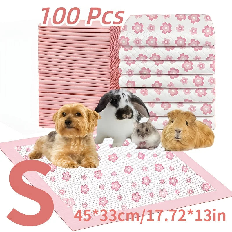 Four Sizes Leak Proof Quick Dry Six Layer Absorbent Dog Pee Pads Puppy Training Mats For Dogs Cats Rabbits Indoor Bathroom Us