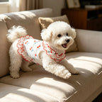1PC Fashion Cute Cherry Ruffle Pet Dress for Small Dogs, Comfortable Anti-Static Dog Skirt Summer Clothes