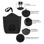 1pcs Goat Hay Feeder Bag Adjustable Slow Feed Hay Bag for Rabbits Horses Sheep Durable Hanging Animal Feeder