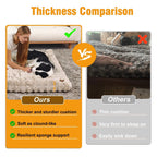 Mincy Pets Plush Dog Bed: Waterproof-Lined Foam Mat product photo.
