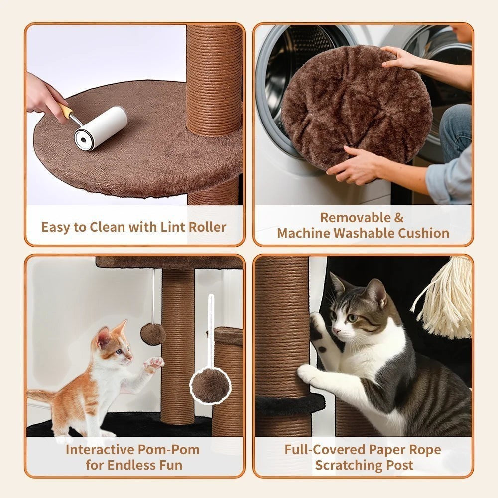 Mincy Pets Grand Manor Cat Tower product photo.
