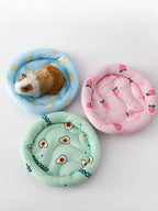 Circular Hamster Bed Comfortable Sleep Mat Pad for Hedgehog Squirrel Mice Rats Guinea Pig Chinchilla Small Animal Soft Cushion